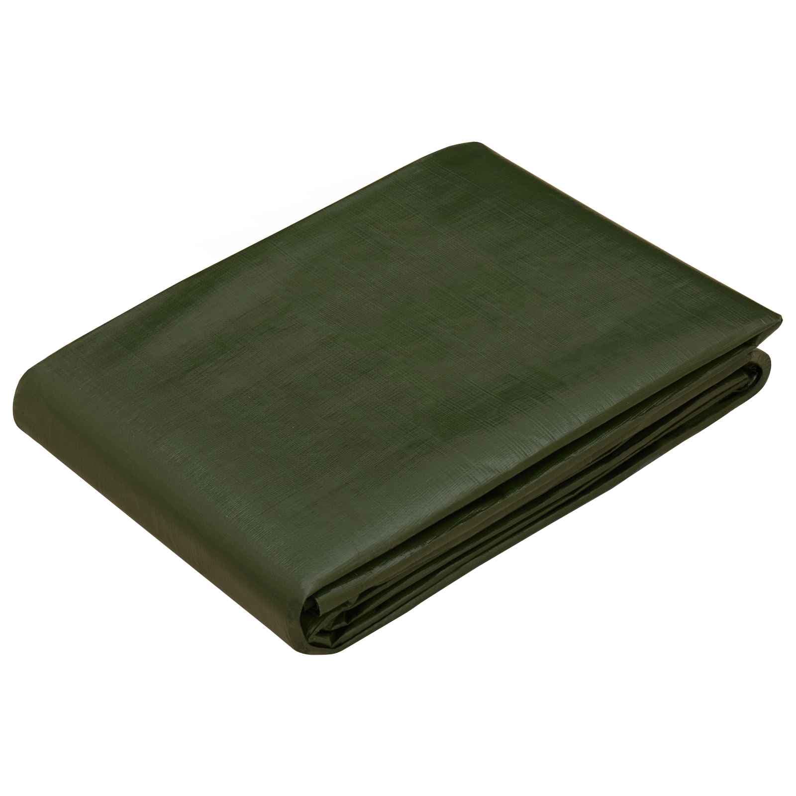 vidaXL Tarpaulin med öglor Grön 3 x 3 m 260 gsm PE