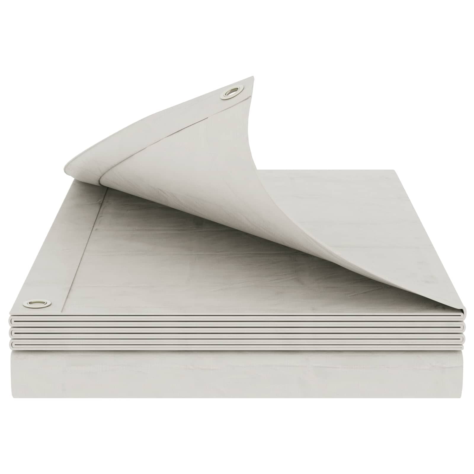 vidaXL Tarpaulin med öglor Vit 3 x 4 m 90 gsm PE