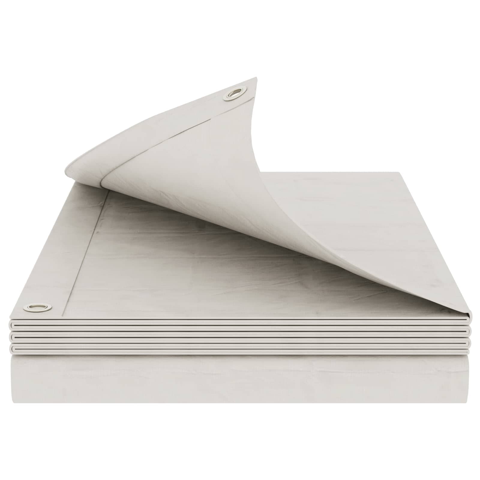 vidaXL Tarpaulin med öglor Vit 2 x 3 m 180 gsm PE