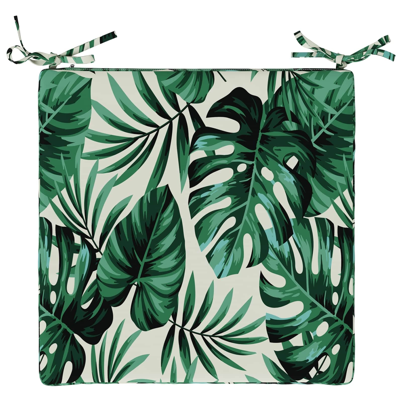 vidaXL 4-delade Sittdynor SOEST 4 st 100% Polyester Bladmönster