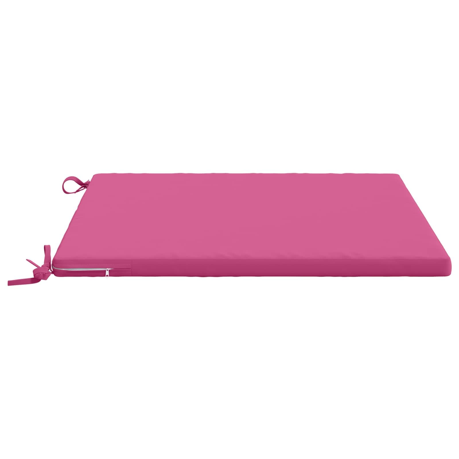 vidaXL 1-delad Sittdyna SOEST 100% Polyester Rosa 60 x 60 x 3 cm