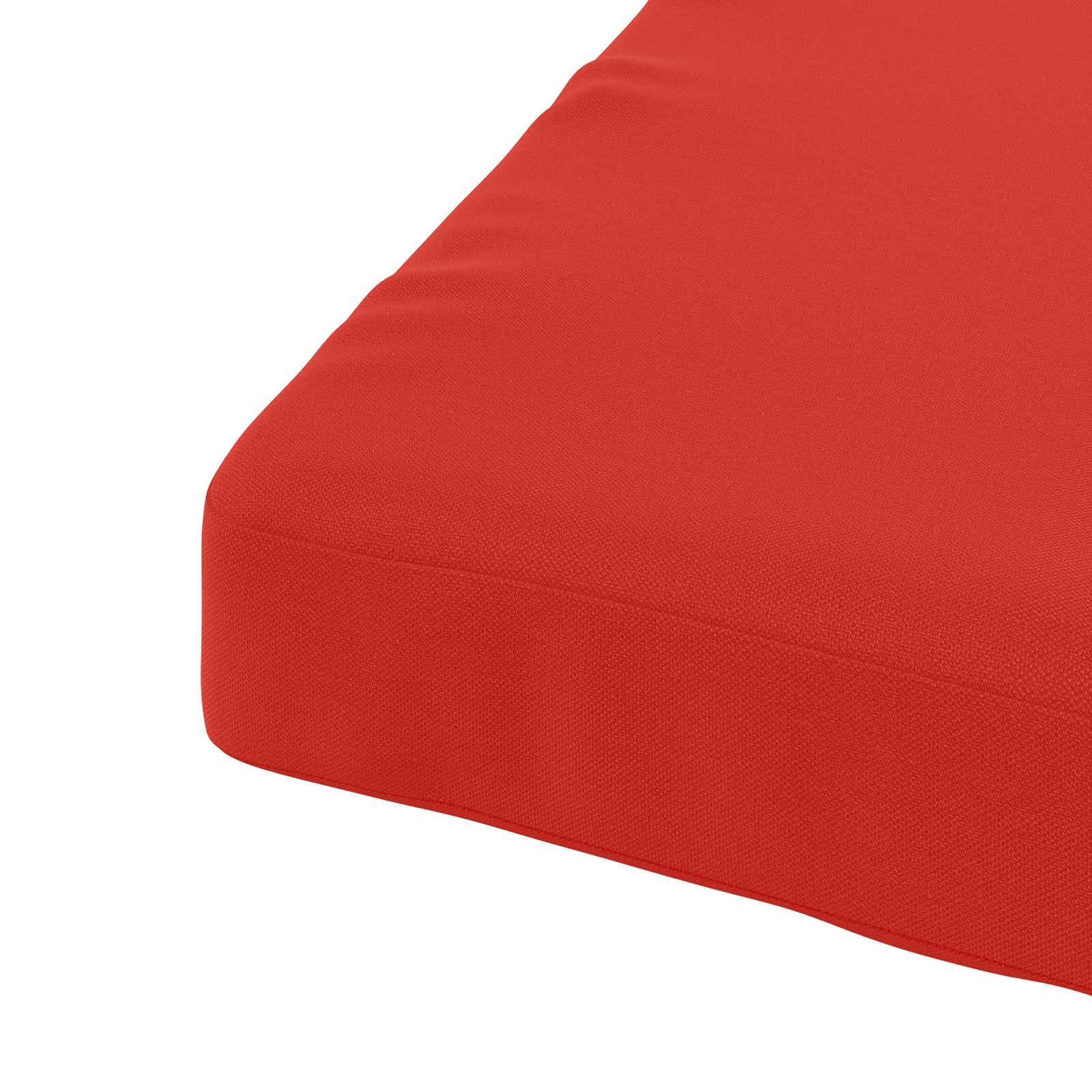 vidaXL 1-delad Sittdyna SOEST 100% Polyester Röd 70 x 70 x 5 cm