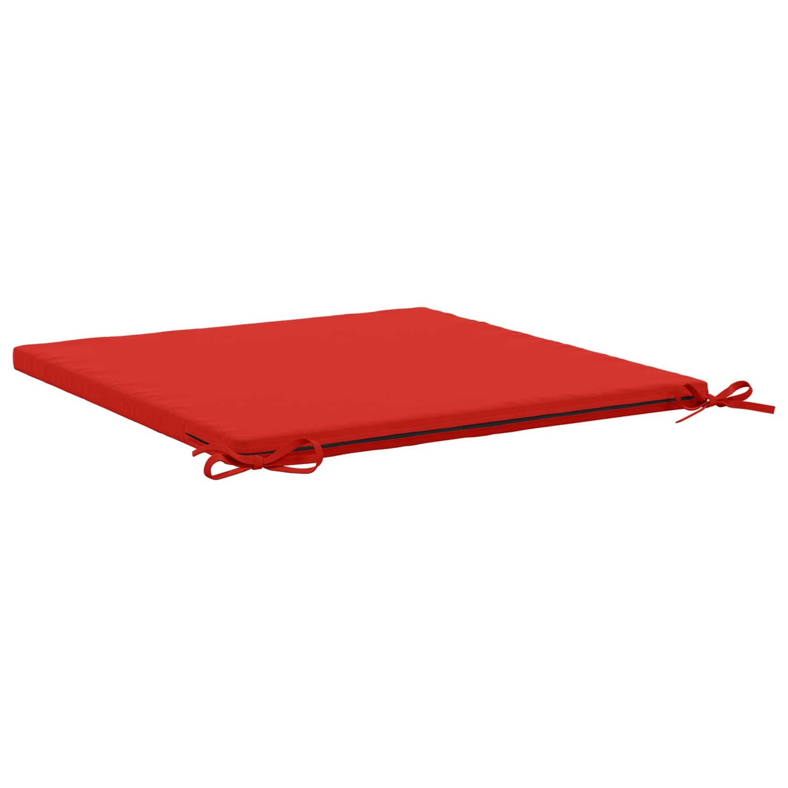 vidaXL 1-delad Sittdyna SOEST 100% Polyester Röd 80 x 80 x 3 cm