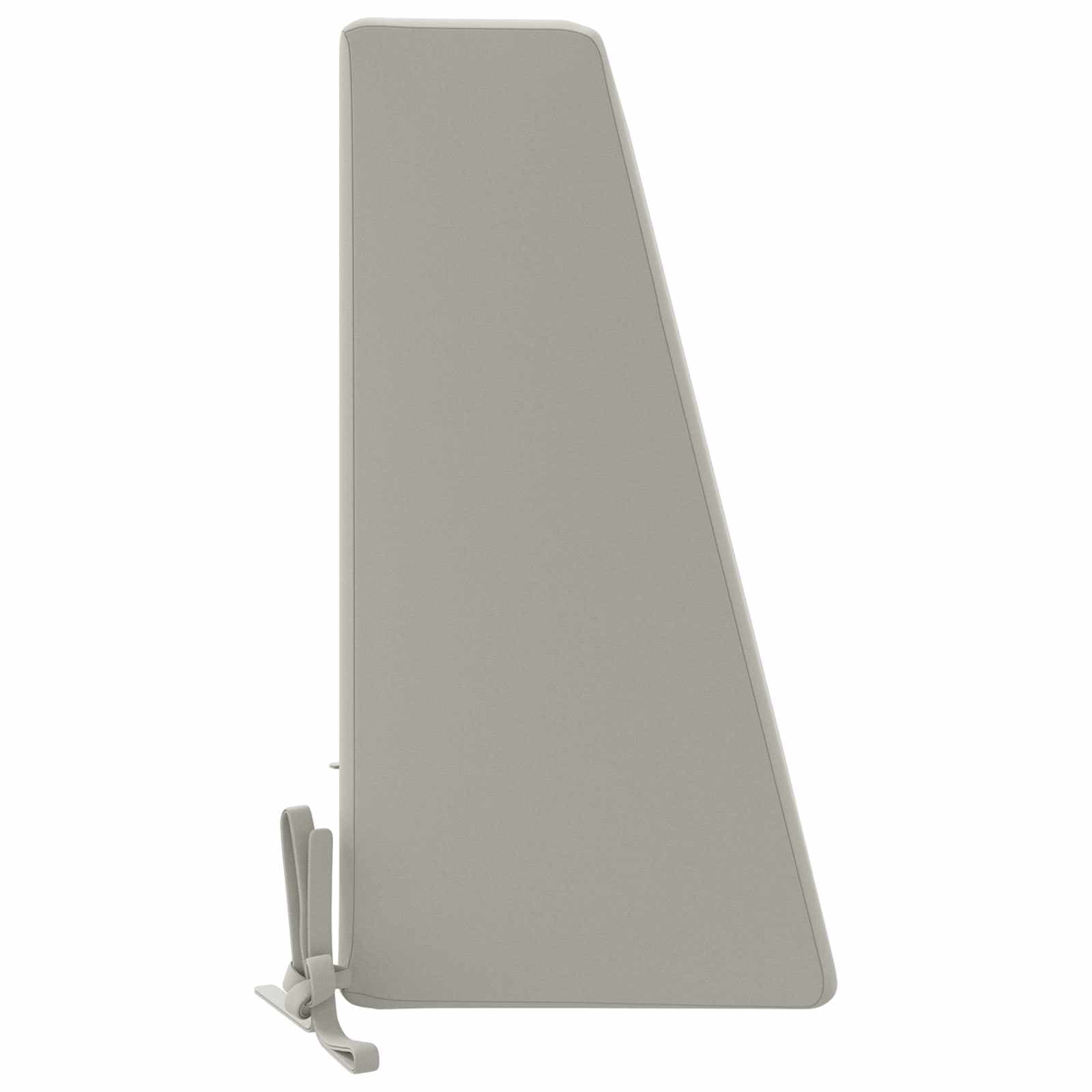 vidaXL Ryggkudde SOEST 100% Polyester Grå 60 x 20 x 40 cm