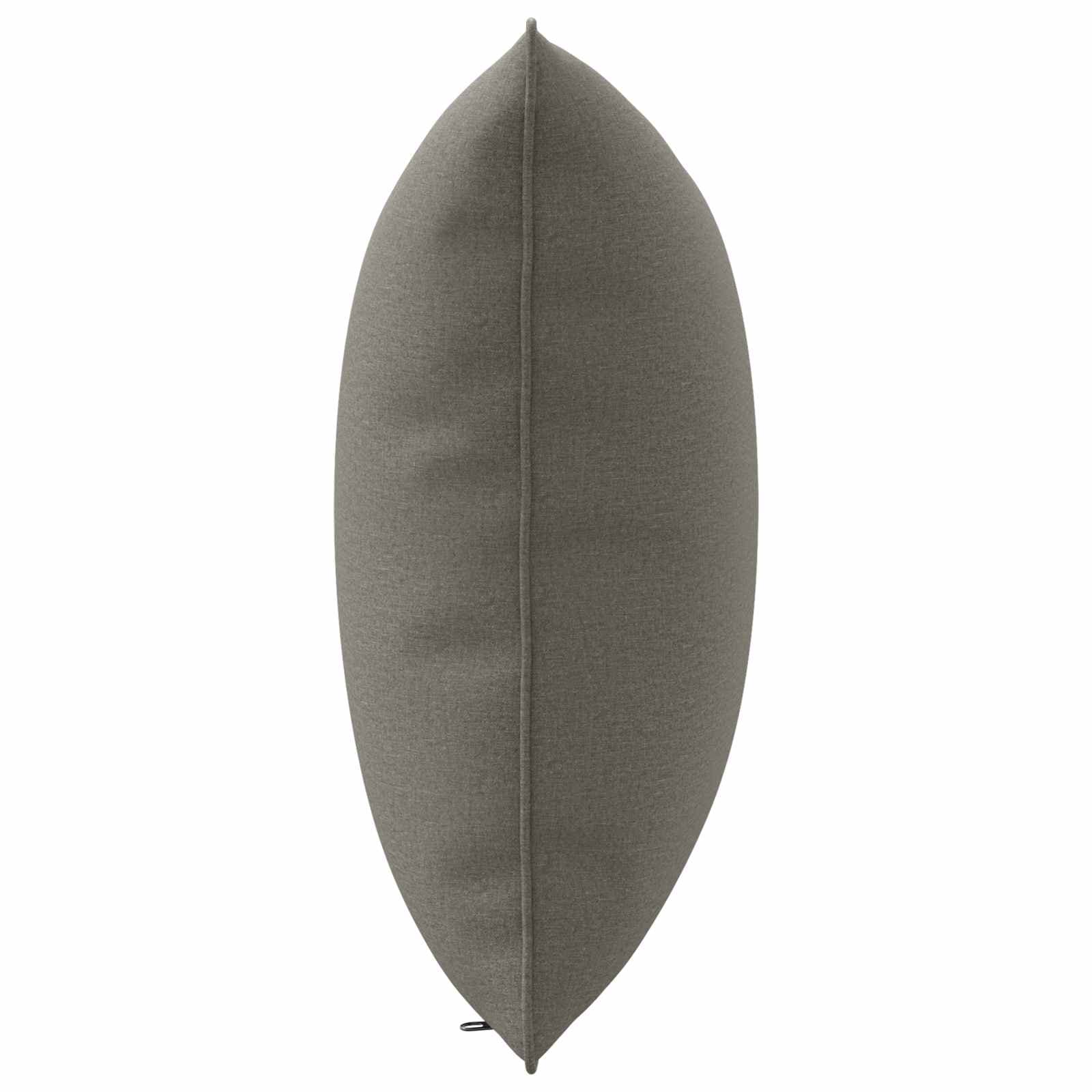 vidaXL 1-delad ryggkudde PUTTEN 100% Polyester Grå 50 x 40 x 15 cm