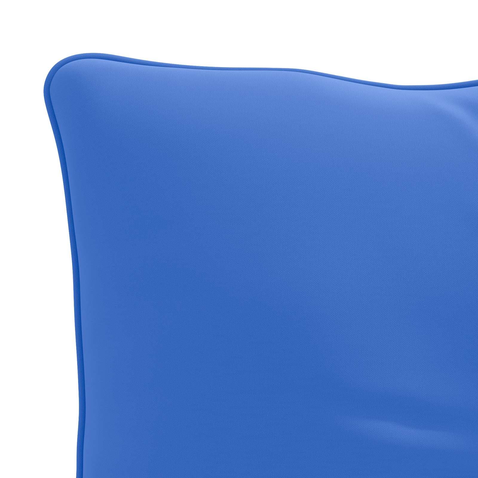 vidaXL Ryggkudde PUTTEN 100% Polyester Kungsblå 40 x 40 x 10 cm