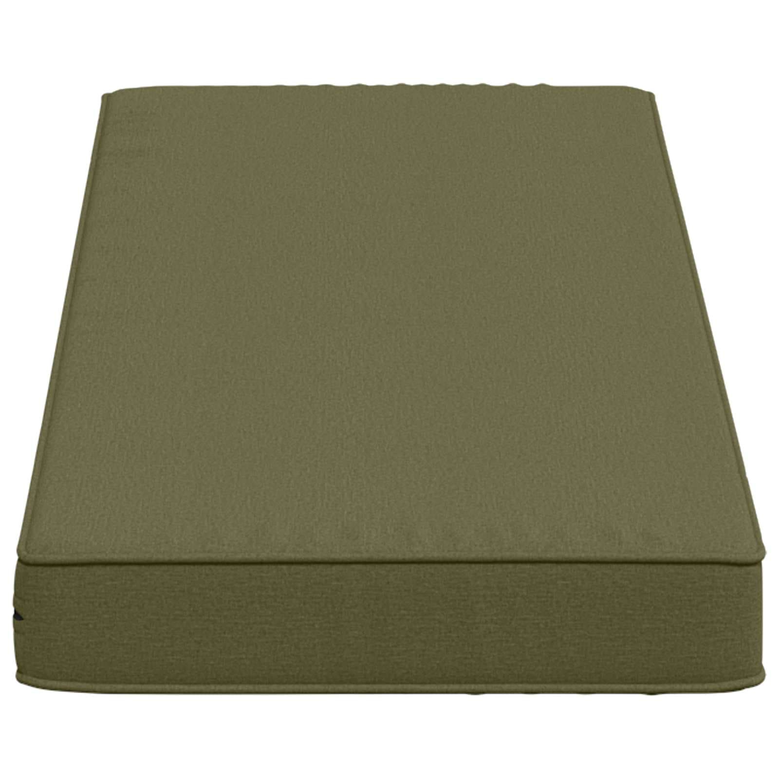 vidaXL 2-delade Bänk Kuddar VUGHT 2 st 100% Polyester Olivgrön
