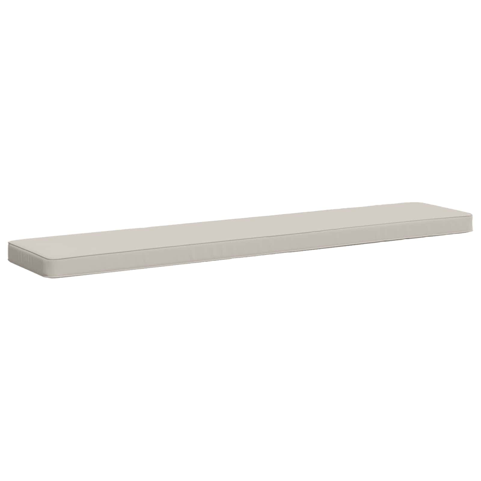 vidaXL 1-delad Bänk Kudde VUGHT 100% Polyester Vit 140 x 30 x 5 cm