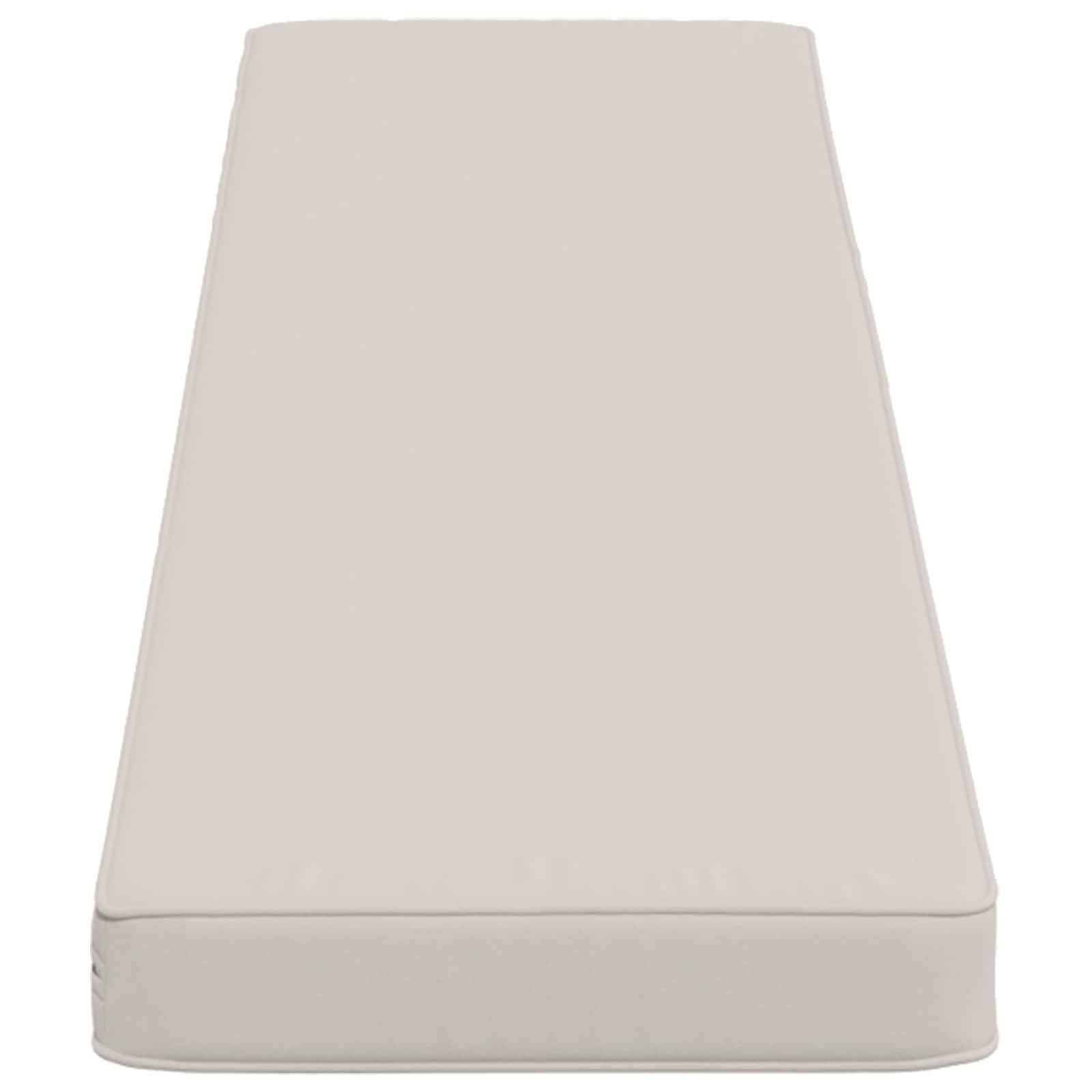 vidaXL 1-delad Bänk Kudde VUGHT 100% Polyester Vit 140 x 30 x 5 cm
