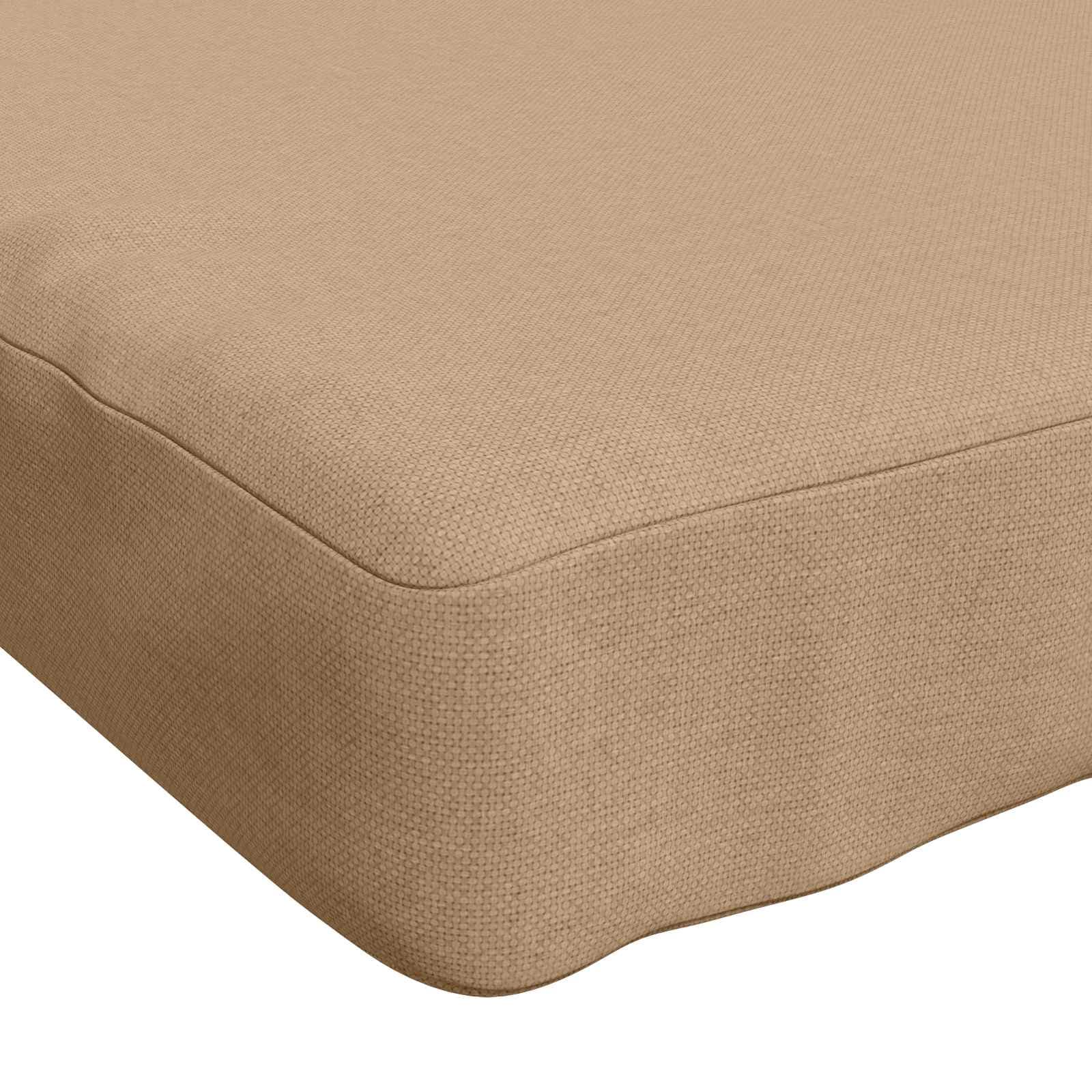 vidaXL 1-delad Bänk Kudde VUGHT 100% Polyester Sand 150 x 30 x 5 cm