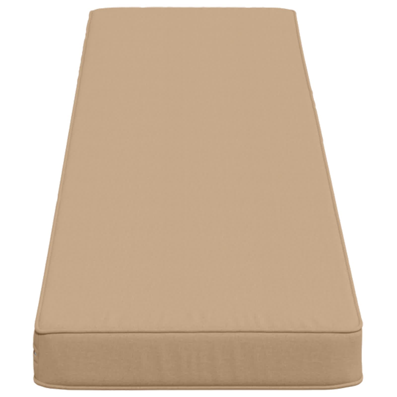 vidaXL 1-delad Bänk Kudde VUGHT 100% Polyester Sand 150 x 30 x 5 cm