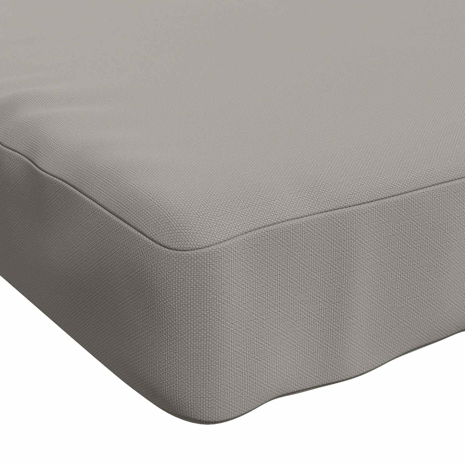 vidaXL 1-delad Bänk Kudde VUGHT 100% Polyester Grå 100 x 40 x 5 cm