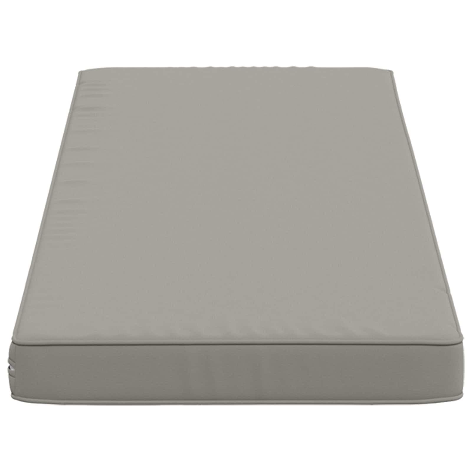vidaXL 1-delad Bänk Kudde VUGHT 100% Polyester Grå 100 x 40 x 5 cm