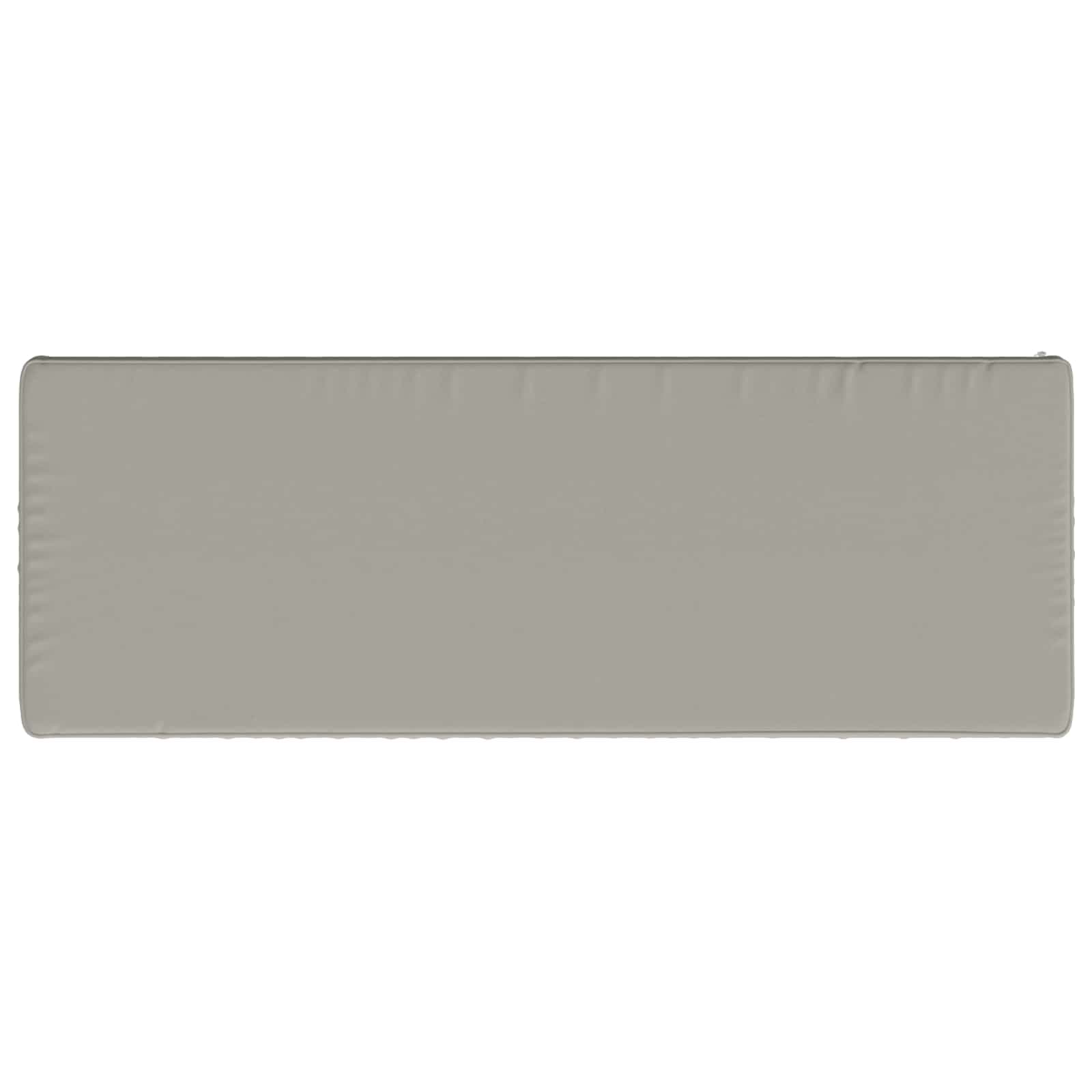 vidaXL 1-delad Bänk Kudde VUGHT 100% Polyester Grå 100 x 40 x 5 cm