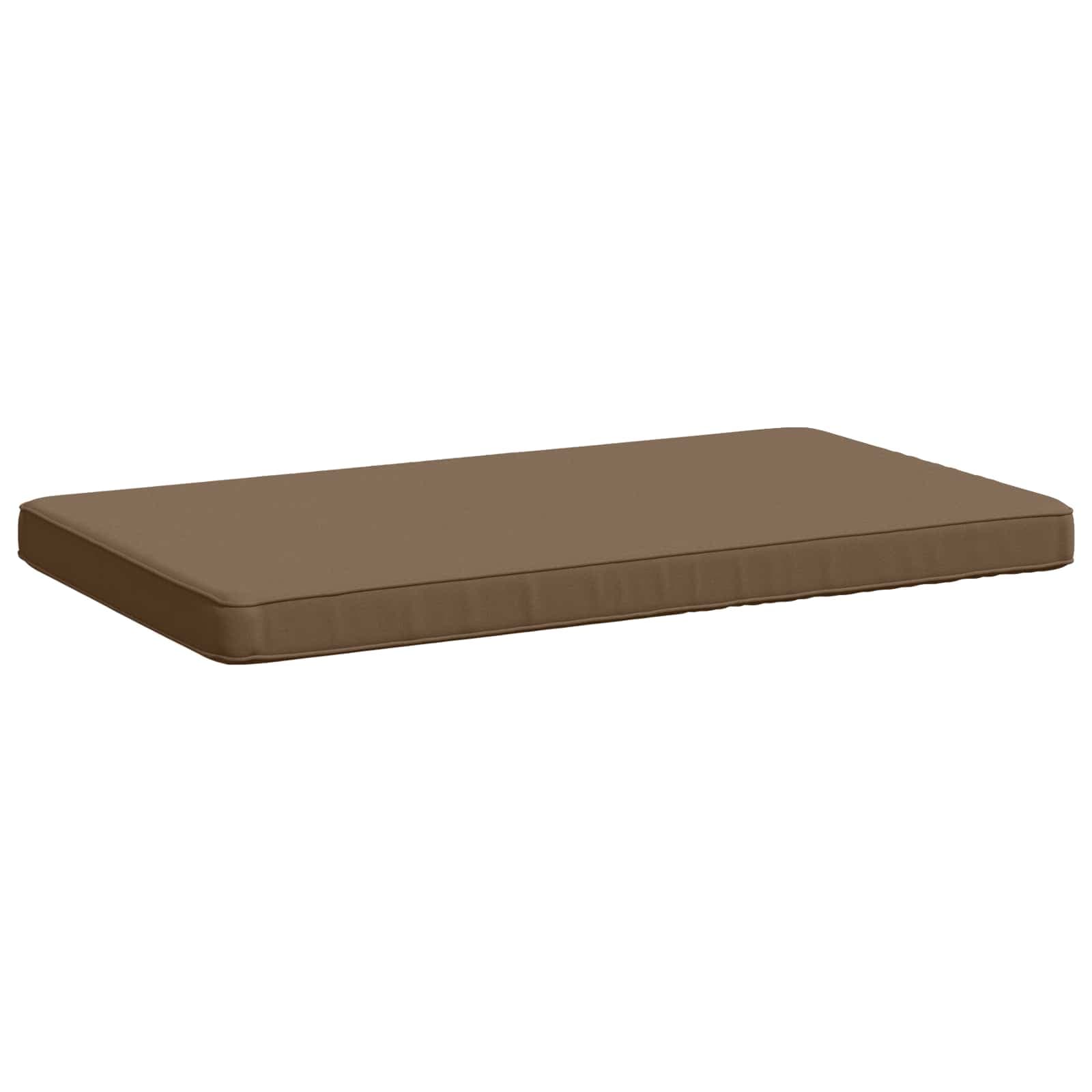 vidaXL 1-delad Bänk Kudde VUGHT 100% Polyester Taupe 80 x 50 x 5 cm