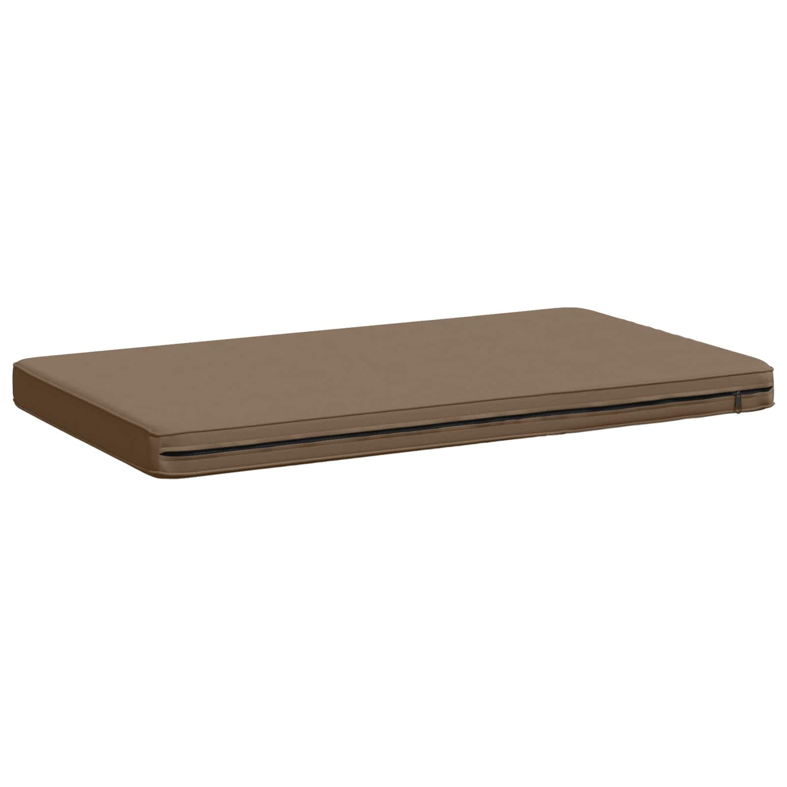 vidaXL 1-delad Bänk Kudde VUGHT 100% Polyester Taupe 80 x 50 x 5 cm
