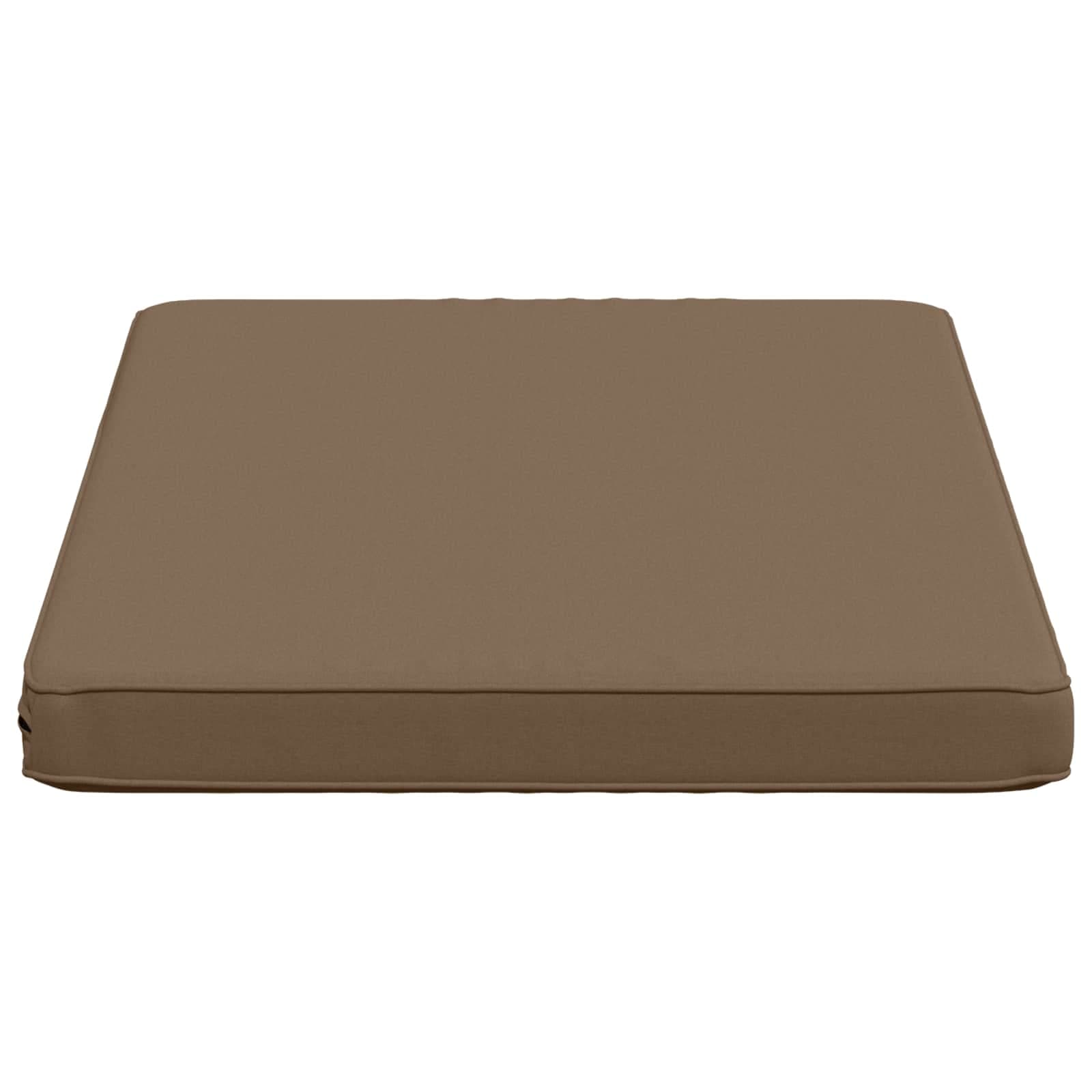 vidaXL 1-delad Bänk Kudde VUGHT 100% Polyester Taupe 80 x 50 x 5 cm