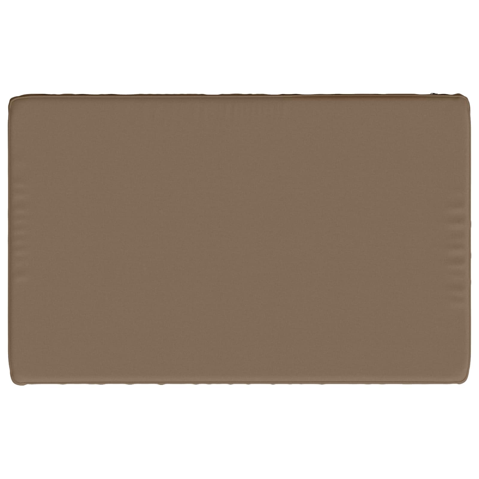 vidaXL 1-delad Bänk Kudde VUGHT 100% Polyester Taupe 80 x 50 x 5 cm
