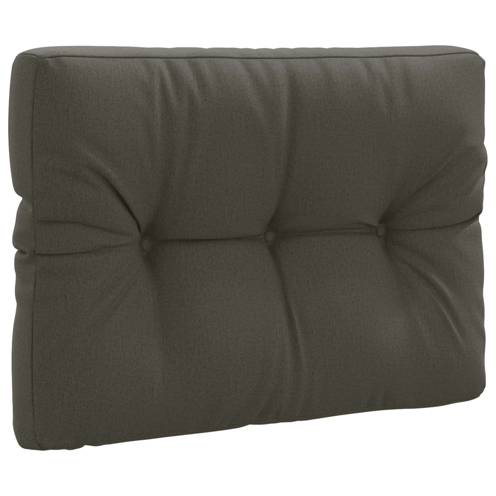 vidaXL Pallryggkudde VIANEN 100% Polyester Antracit 70 x 50 x 12 cm