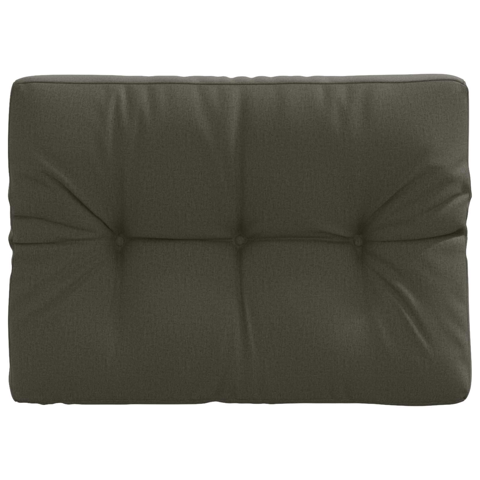vidaXL Pallryggkudde VIANEN 100% Polyester Antracit 70 x 50 x 12 cm