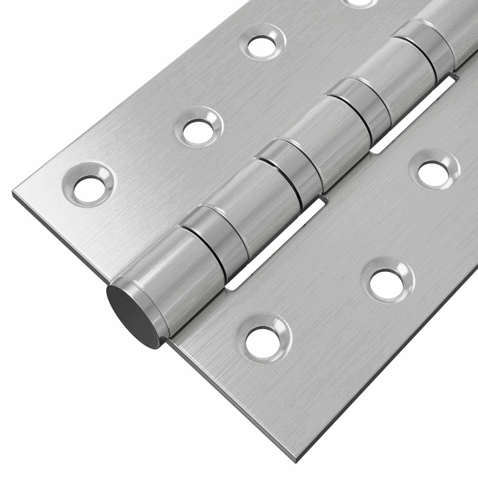 vidaXL Gångjärn 4 st 100 x 78 x 13 mm Silver Stål