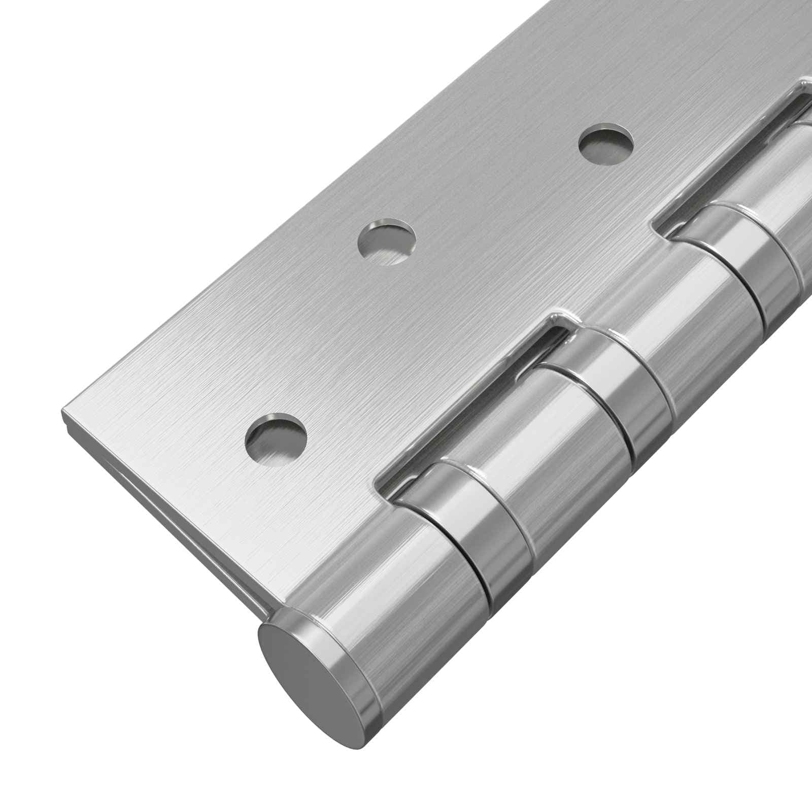 vidaXL Gångjärn 4 st 100 x 78 x 13 mm Silver Stål