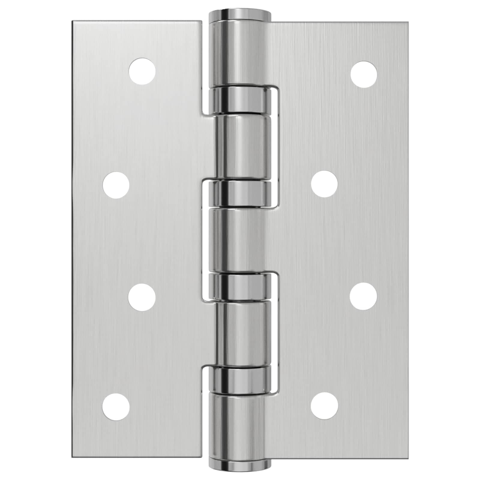vidaXL Gångjärn 4 st 100 x 78 x 13 mm Silver Stål