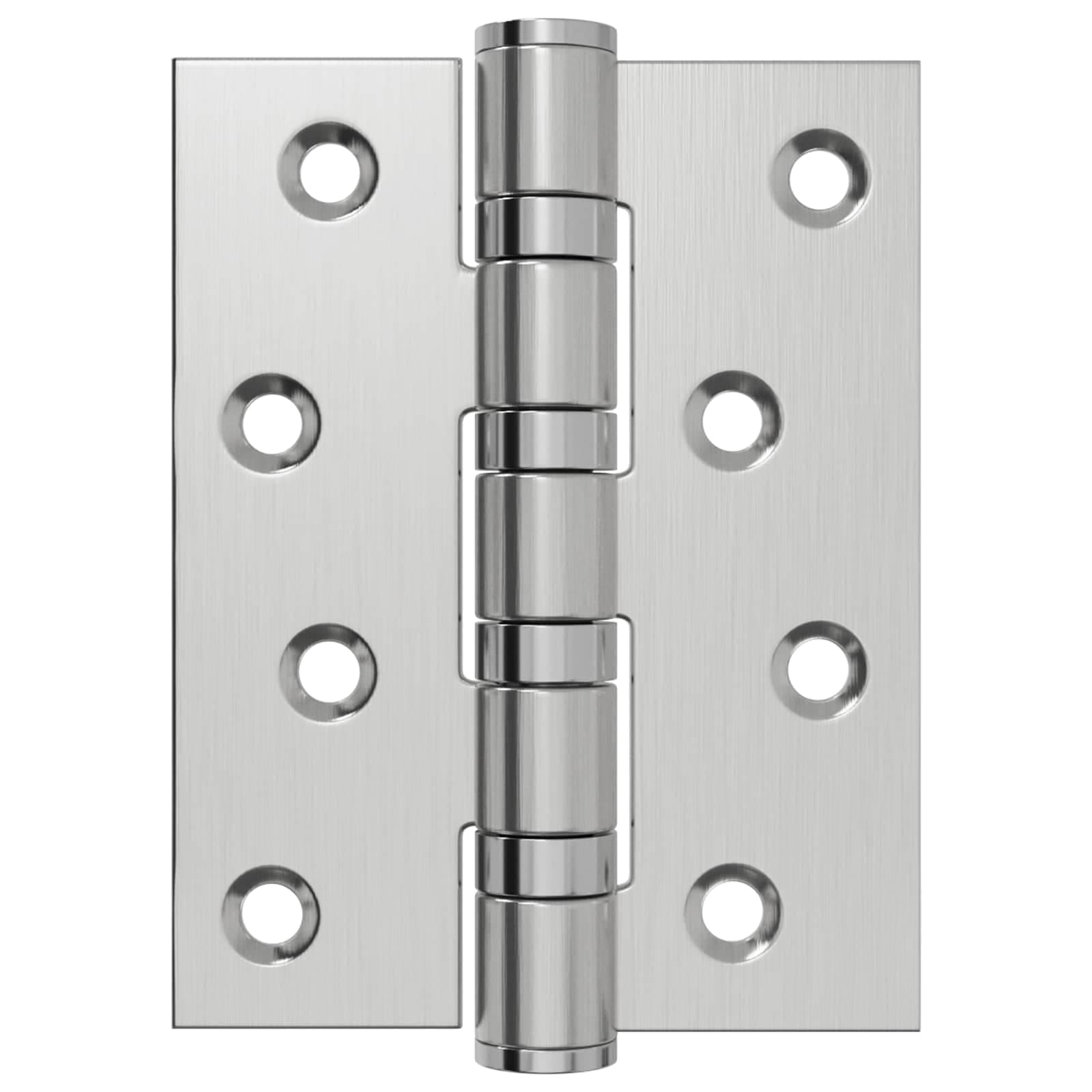 vidaXL Gångjärn 4 st 100 x 78 x 13 mm Silver Stål