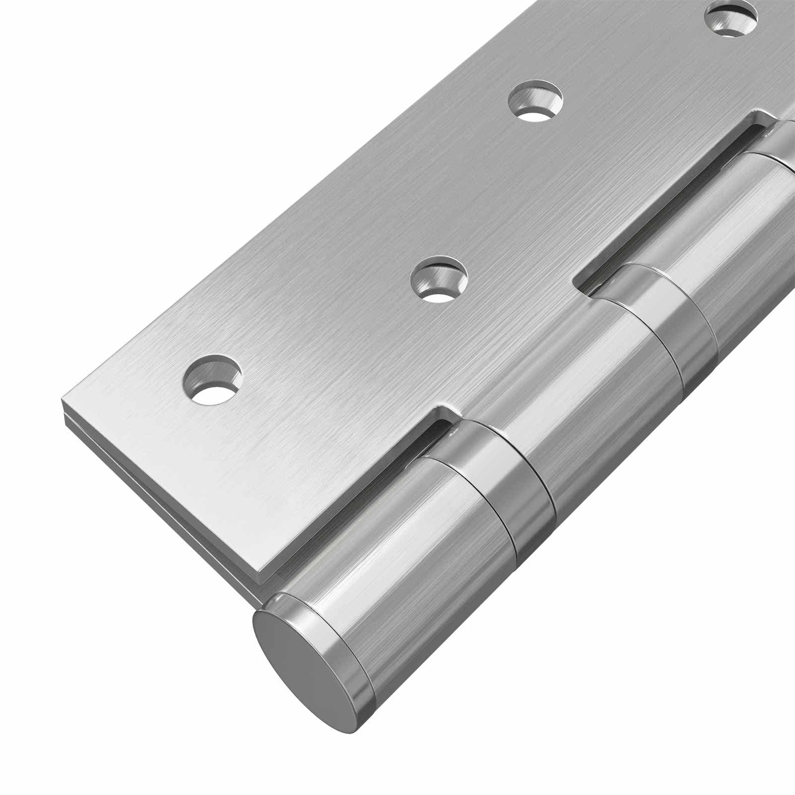 vidaXL Gångjärn 4 st 125 x 75 x 13 mm Silver Stål
