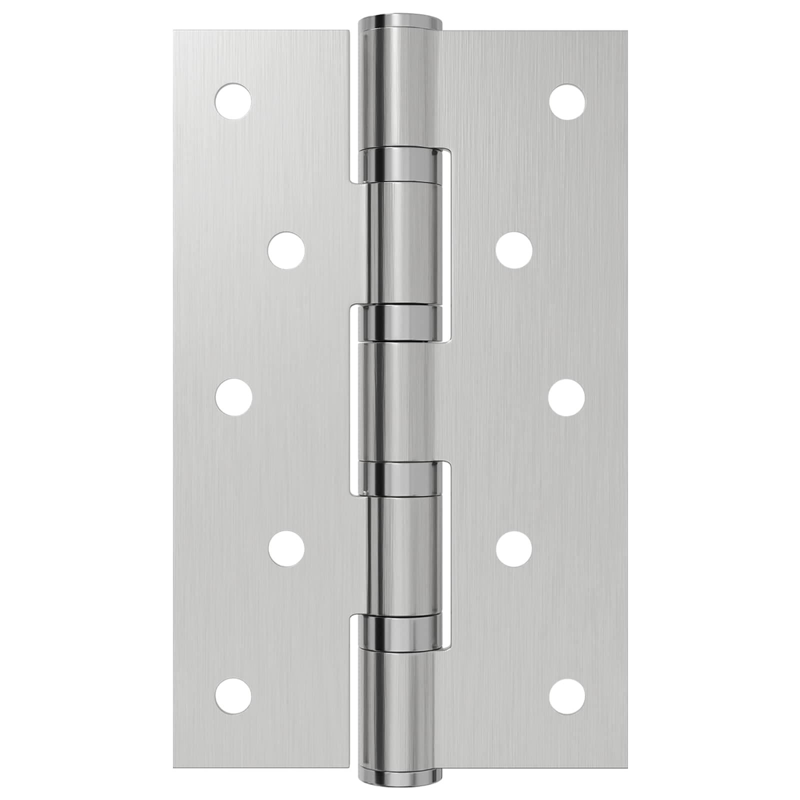 vidaXL Gångjärn 4 st 125 x 75 x 13 mm Silver Stål
