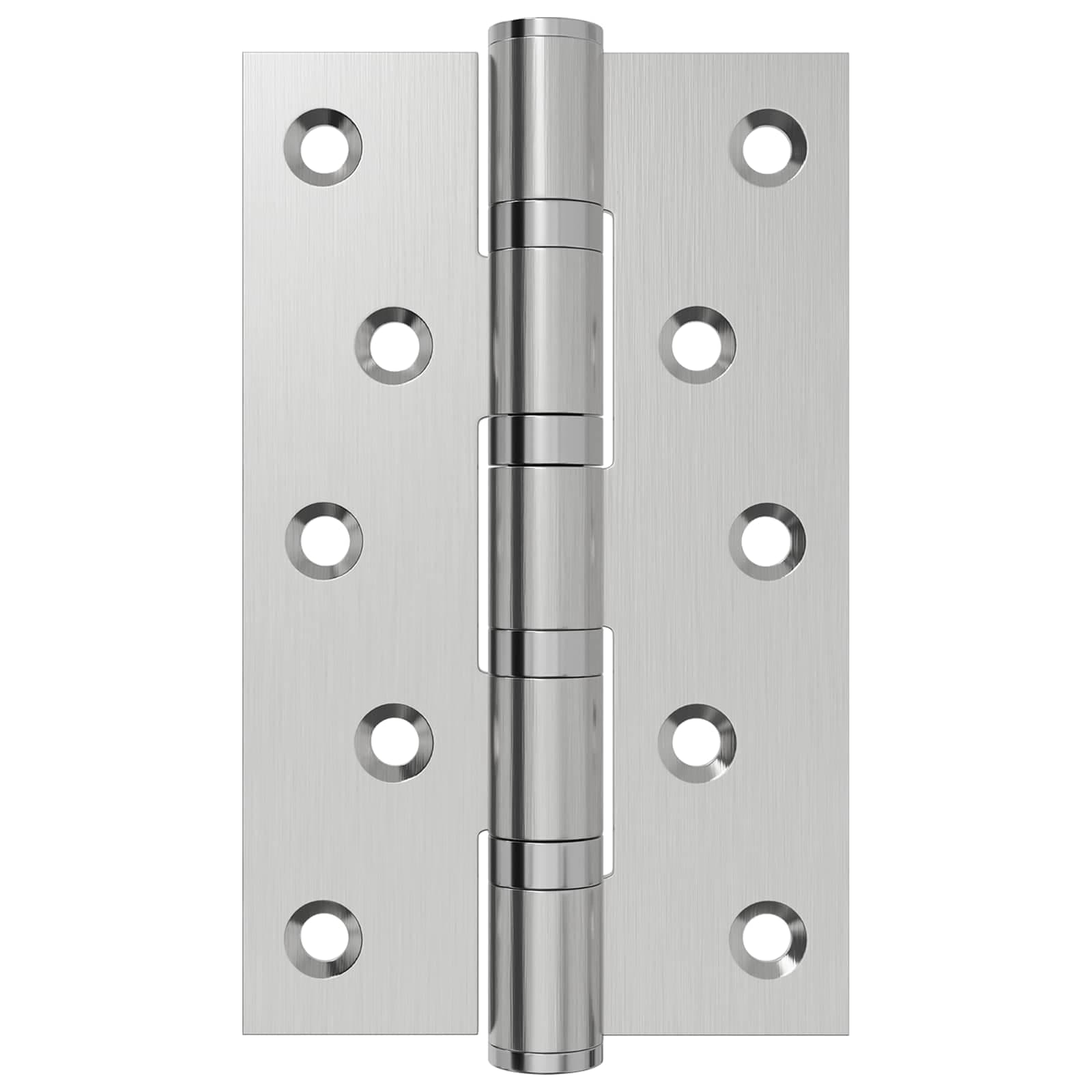 vidaXL Gångjärn 4 st 125 x 75 x 13 mm Silver Stål