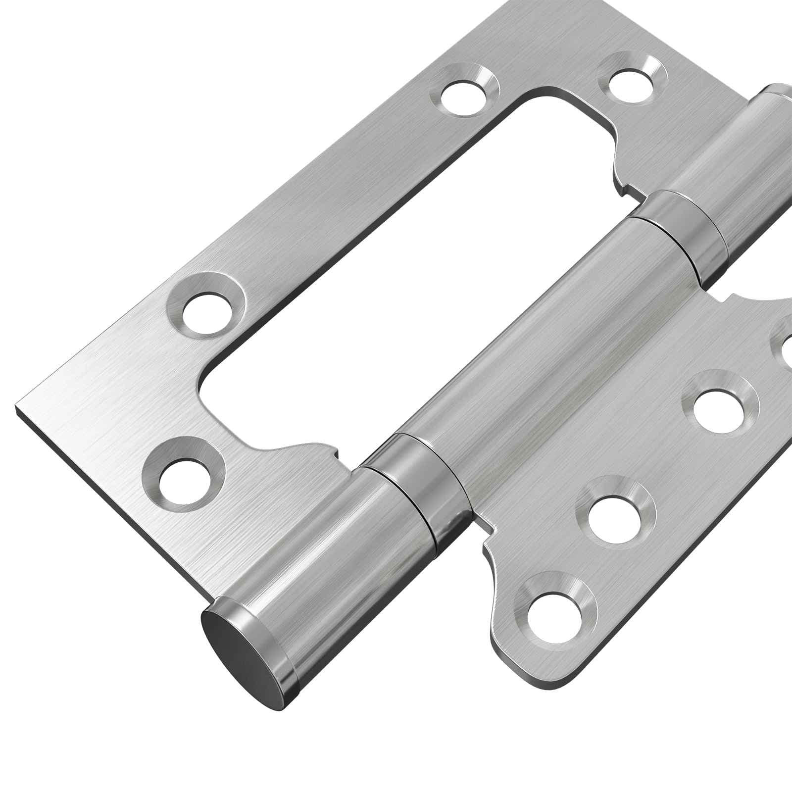 vidaXL Gångjärn 4 st 100 x 75 x 13 mm Silver Stål