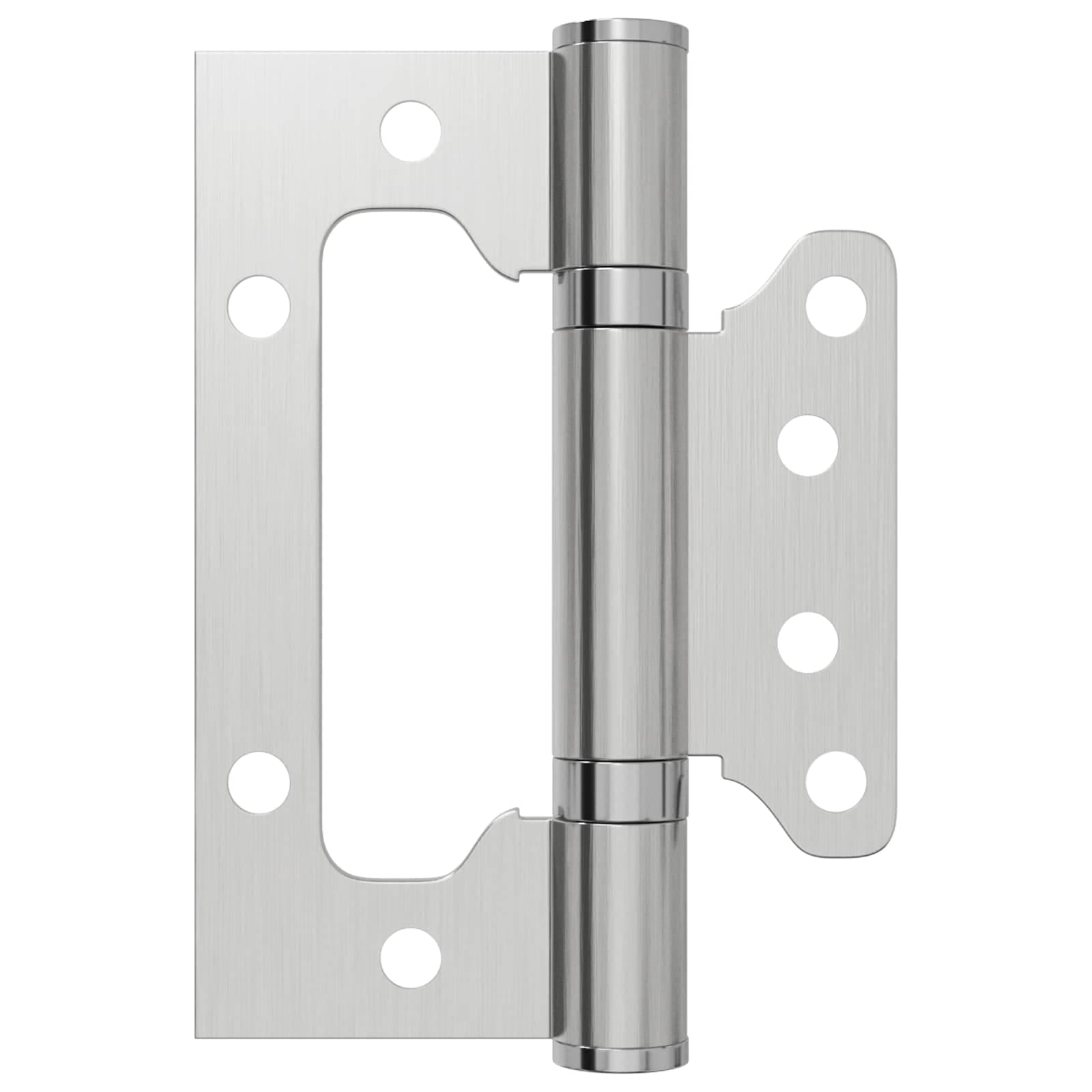 vidaXL Gångjärn 4 st 100 x 75 x 13 mm Silver Stål
