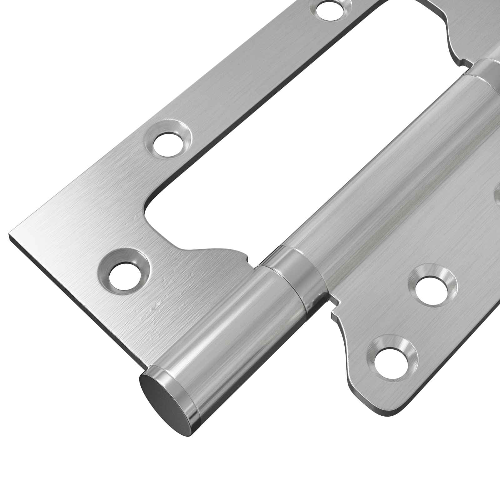 vidaXL Gångjärn 4 st 125 x 78 x 13 mm Silver Stål