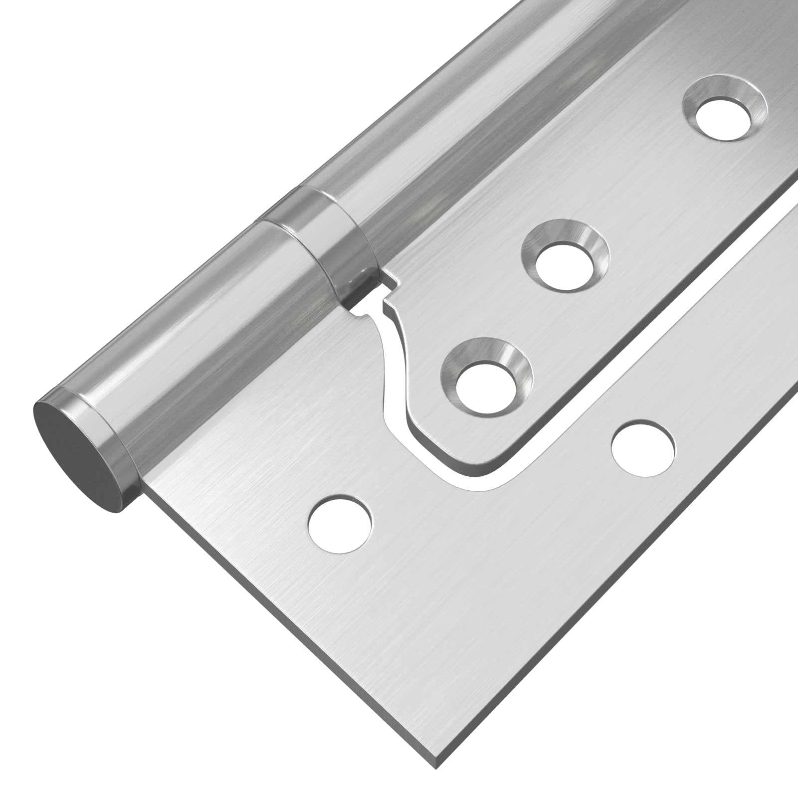 vidaXL Gångjärn 4 st 125 x 78 x 13 mm Silver Stål