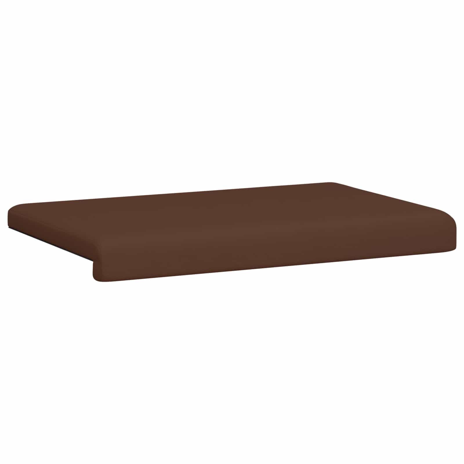 vidaXL Bänk kudde Konstläder Brun Djup 35 cm
