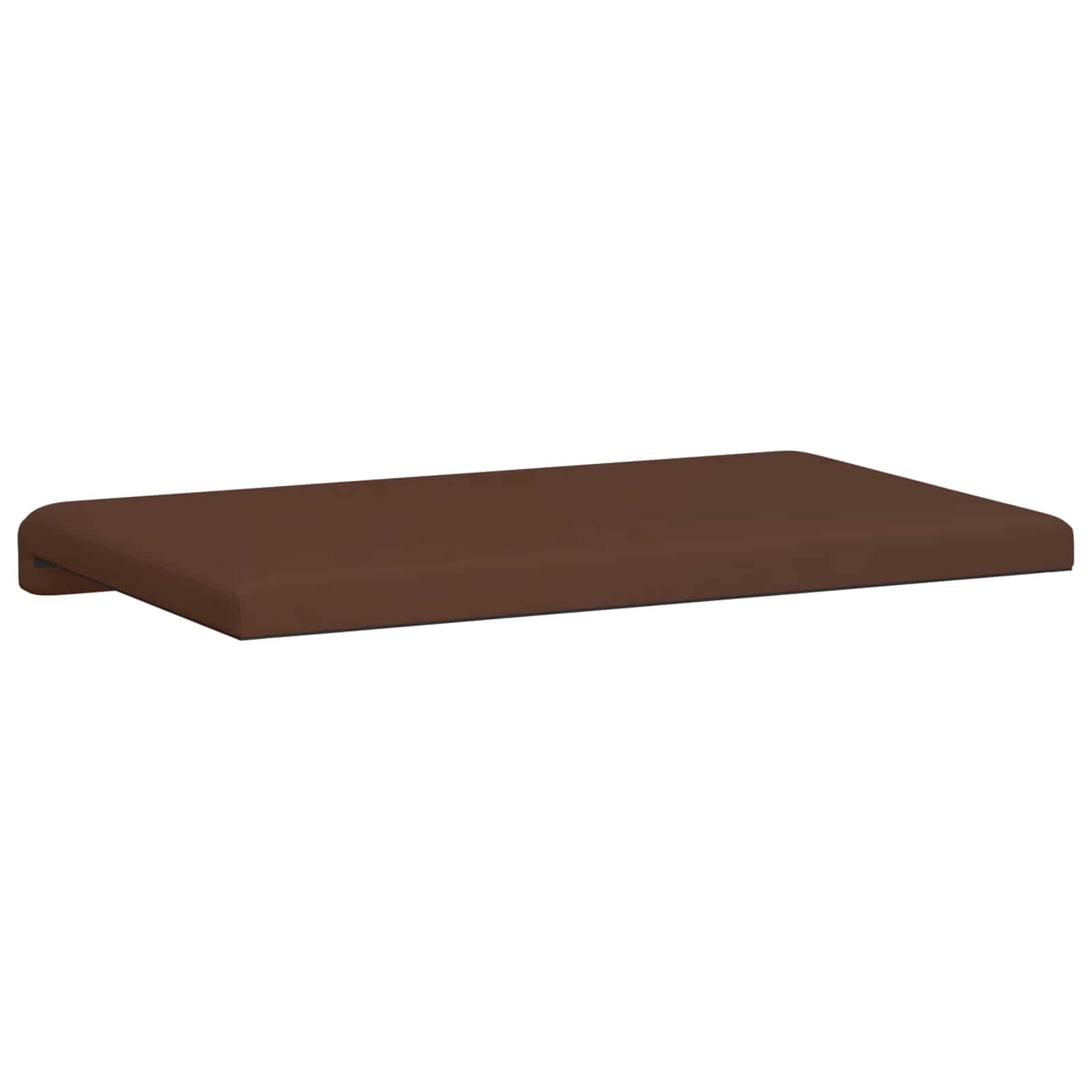 vidaXL Bänk kudde Konstläder Brun Djup 35 cm