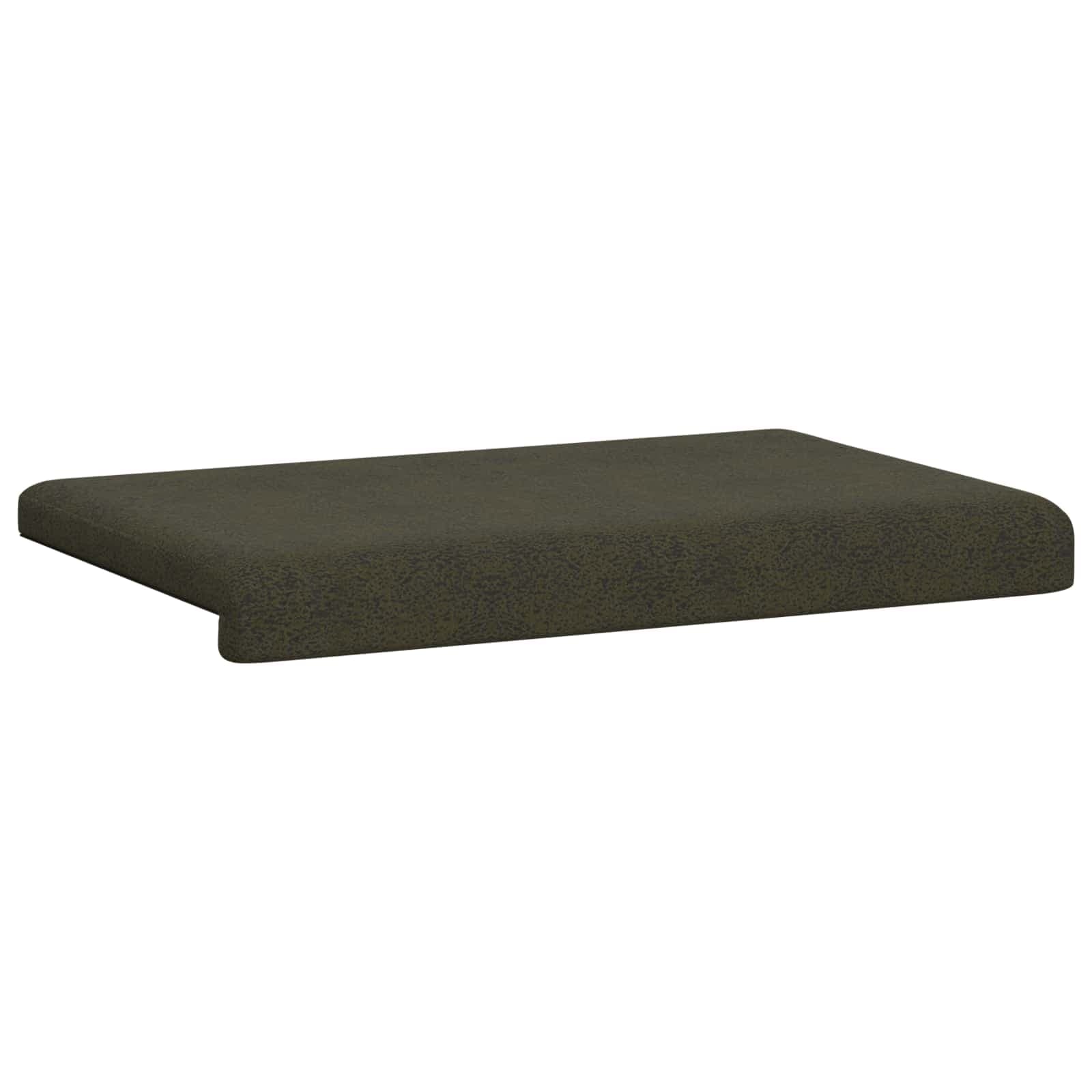 vidaXL Bänk kudde Faux mockatyg Armégrön Djup 35 cm