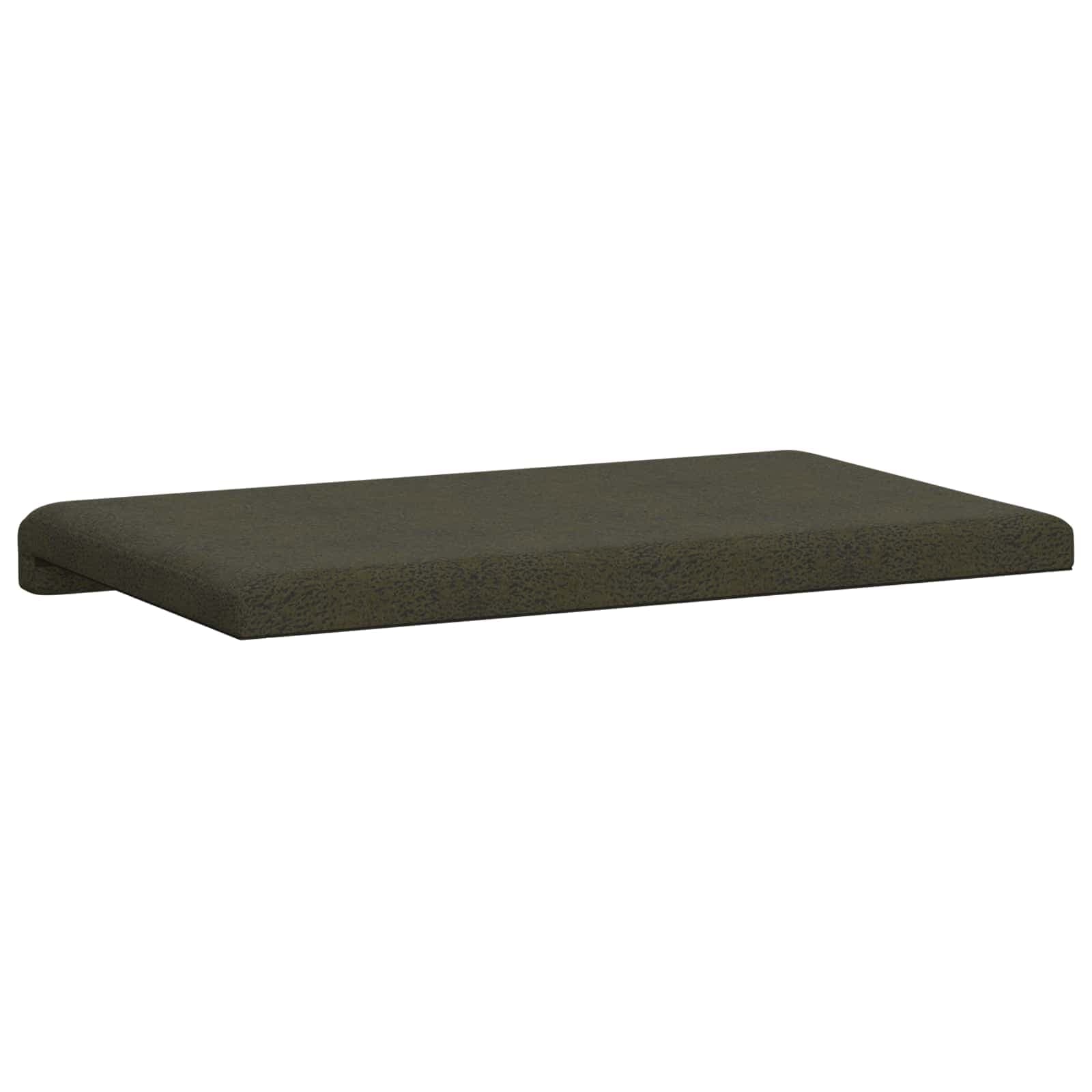 vidaXL Bänk kudde Faux mockatyg Armégrön Djup 35 cm