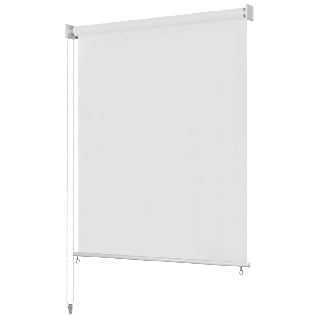 vidaXL Rullgardin utomhus 125 (B) x 140 (H) cm vit