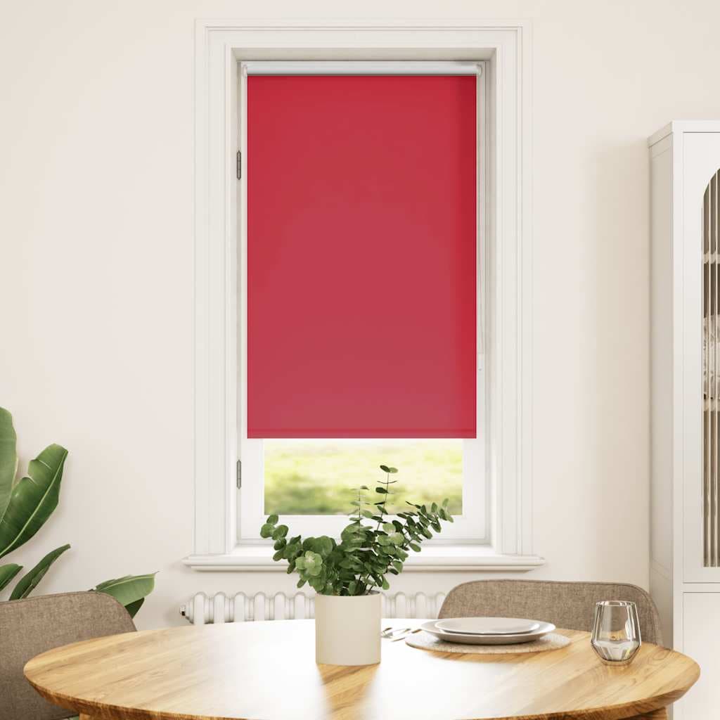vidaXL Rullgardin Mörkläggning 64,4x120 cm Tygbredd 60 cm Röd