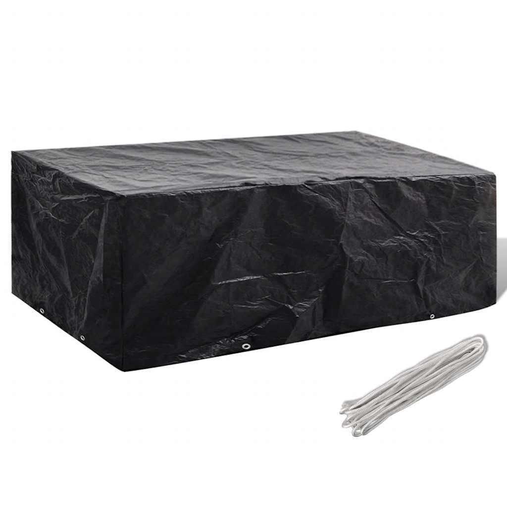 vidaXL Överdrag för trädgårdsmöbler med 8 öljetter 200 x 160 x 70 cm