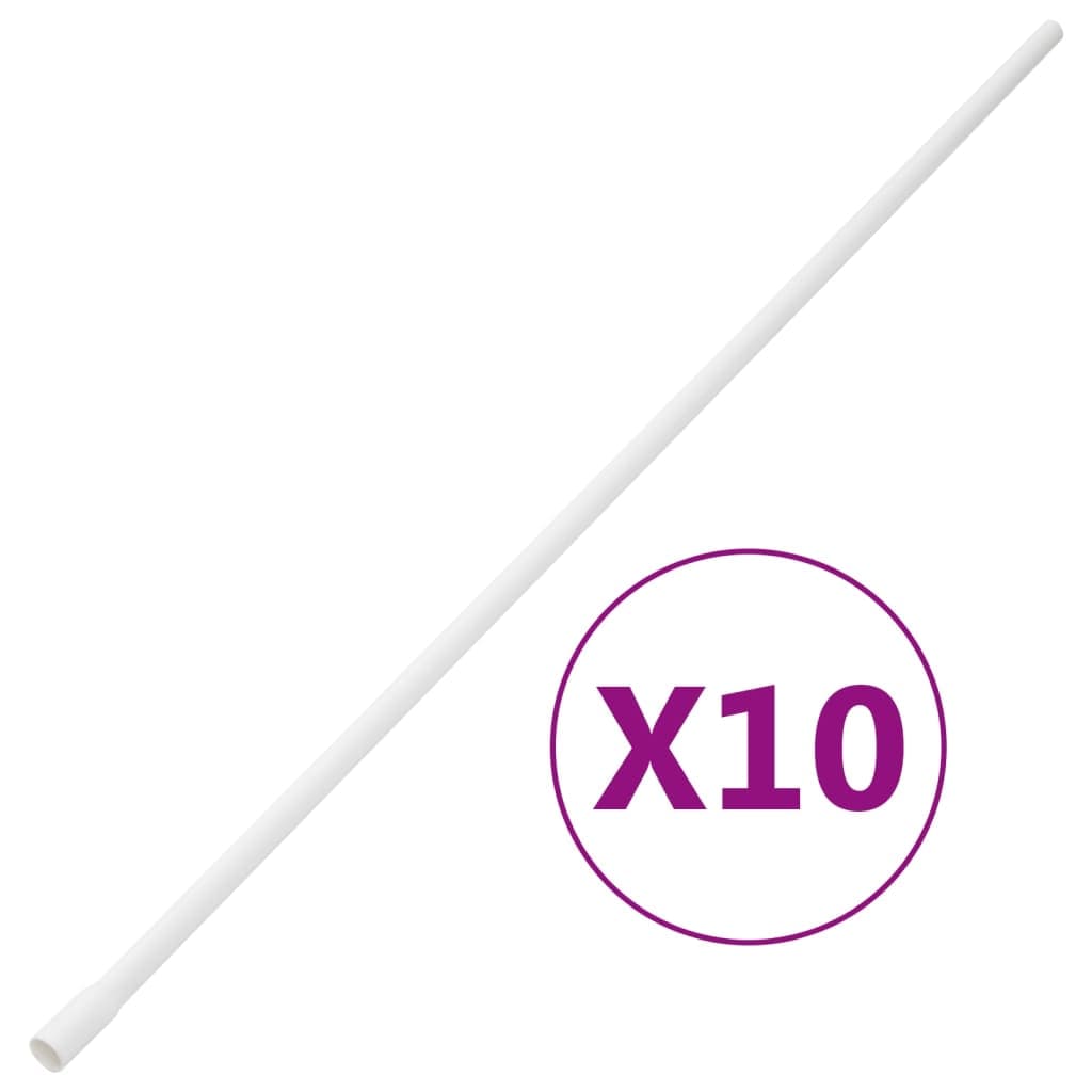 vidaXL Kabelkanal med klämmor Ø16 mm 10 m PVC