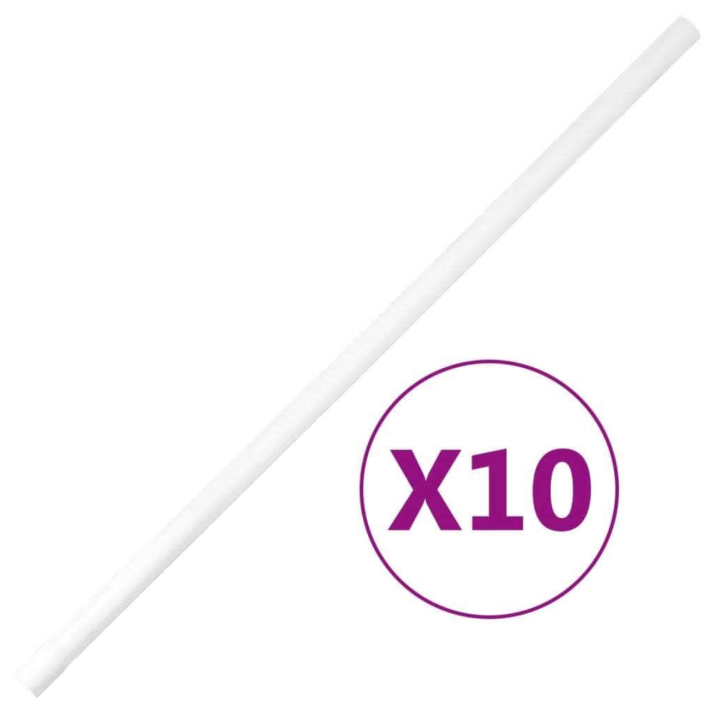 vidaXL Kabelkanal med klämmor Ø25 mm 10 m PVC