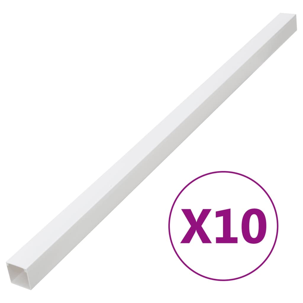 vidaXL Kabelkanal 40x25 mm 10 m PVC