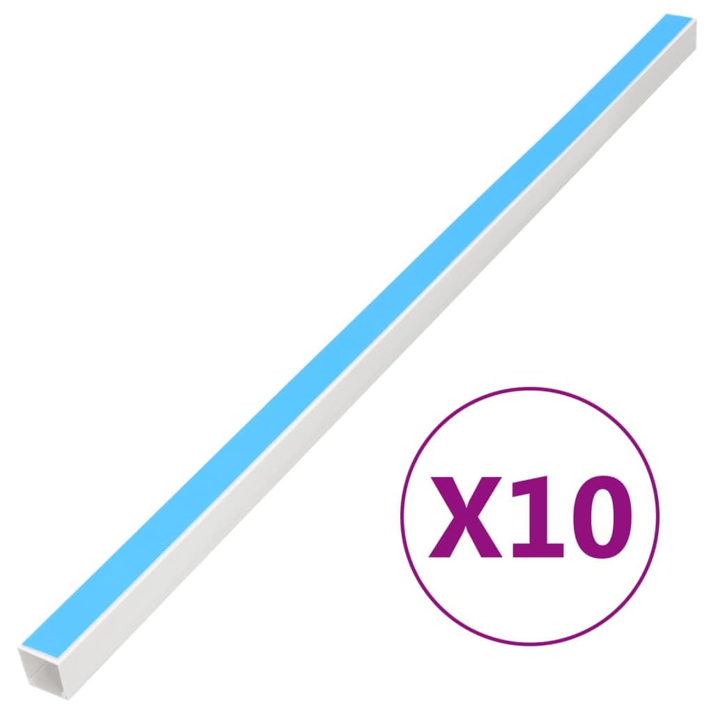 vidaXL Kabelkanal självhäftande 40x25 mm 10 m PVC
