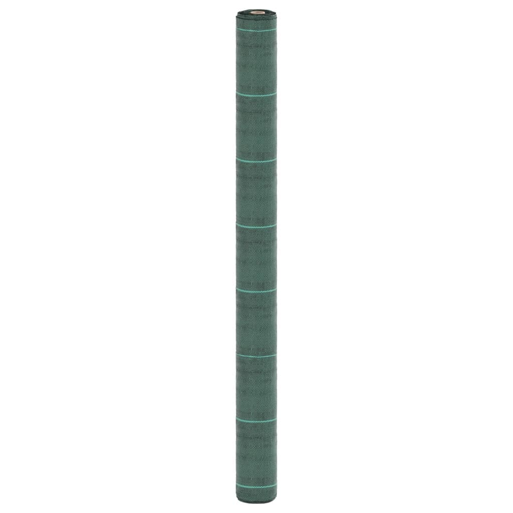 vidaXL Ogräsmatta grön 1,5x10 m PP