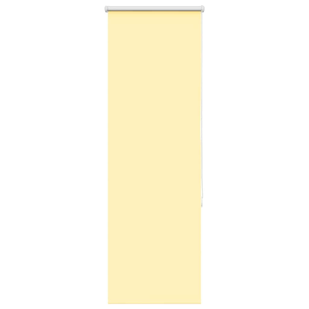 vidaXL Rullgardin mörkläggningsgul 40x150 cm tyg bredd 35,7 cm
