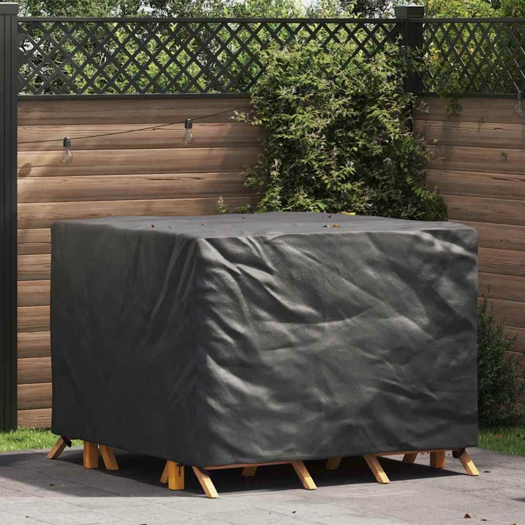 vidaXL Möbelöverdrag Svart 135 x 135 x 90 cm 210D Oxford Tyg