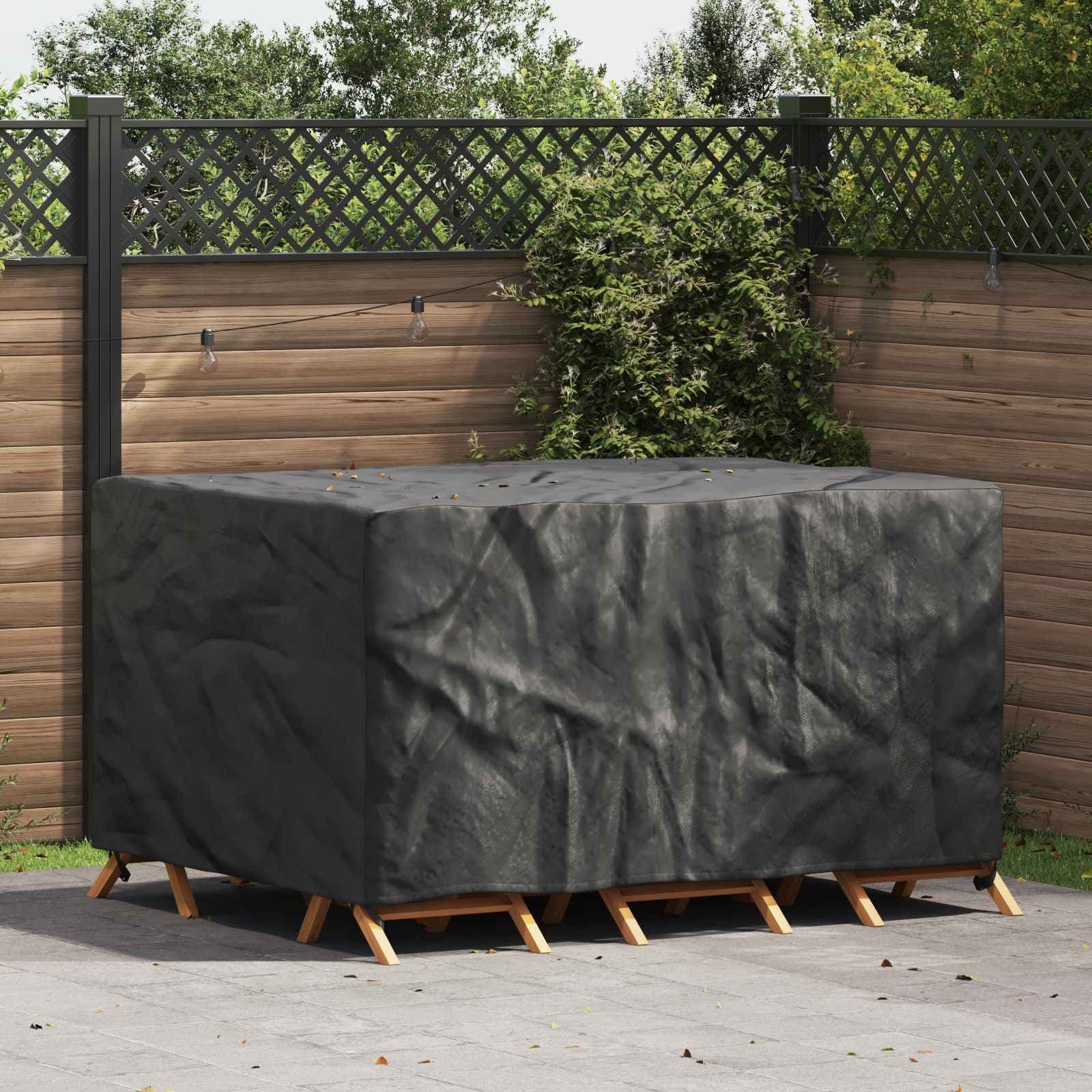 vidaXL Möbelöverdrag Enfärgad Svart 180 x 140 x 90 cm 210D